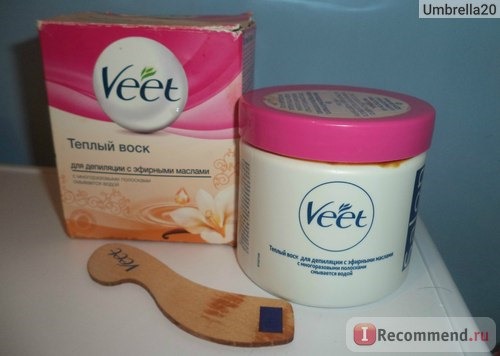 Теплый воск Veet Salon с эфирными маслами фото