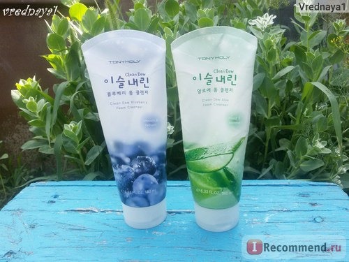 Пенка для умывания TONY MOLY Clean Dew BlueBerry Foam Cleanser с экстрактом черники фото