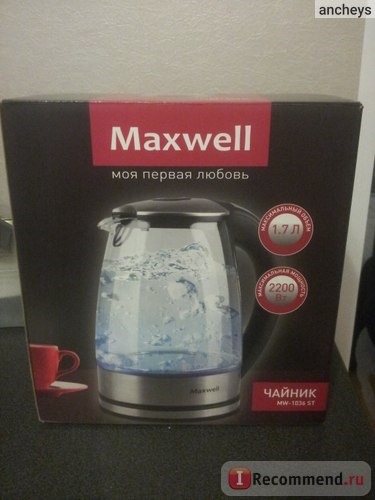 Электрический чайник MAXWELL MW-1036 ST фото