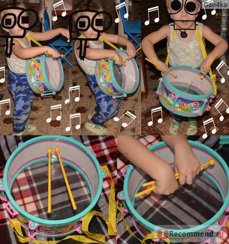 Huada Toy Co. LND Набор музыкальных инструментов Music Drum Toys фото