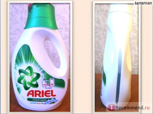 Жидкое средство для стирки Ariel порошок и гель в 1 для белого и цветного фото