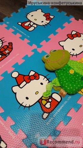 Коврик-пазл развивающий Aliexpress Meitokuu Baby EVA foam play Puzzle Mat for kids/9pcs Cartoon Interlocking floor pad Each:30cmX30cm=12