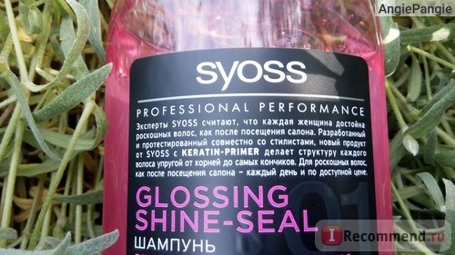 Шампунь SYOSS Glossing Shine-Seal с эффектом ламинирования фото