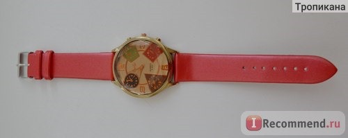 Наручные часы Tinydeal A507 Fashion Round Disc Style Female Quartz Wrist Watch WWM-99755 фото
