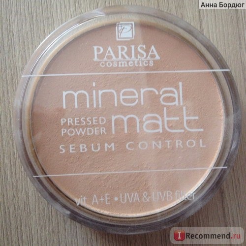 Компактная пудра Parisa Cosmetics Mineral Matt Sebum Control фото