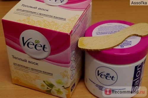 Теплый воск Veet Salon с ароматом жасмина фото