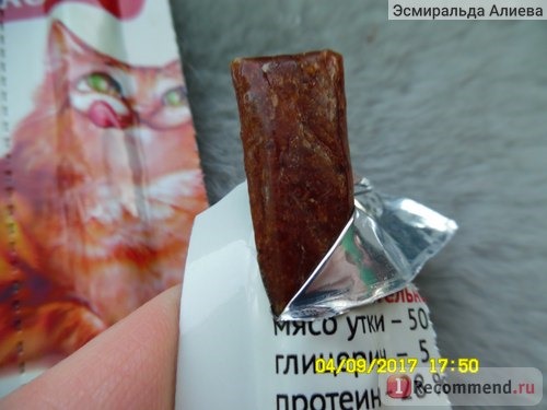 Molina Жевательные колбаски для кошек с уткой фото