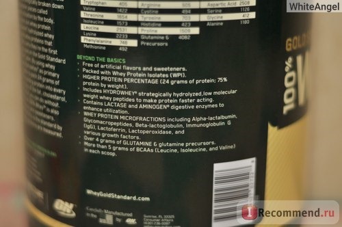 Спортивное питание Optimum Nutrition Whey Gold Standard фото