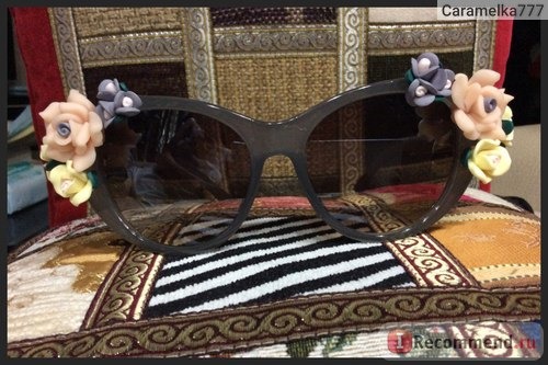 Очки Ebay Gray Retro Baroque Cat Eye Floral Flower Decro UV Sunglasses Eyewear Glasses фото