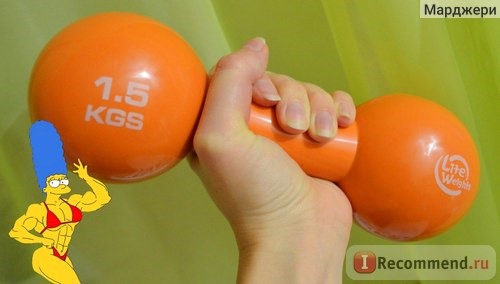 Гантели Lite Weights 2x1,5 кг, виниловые фото