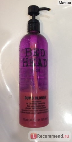 Кондиционер для волос TIGI Bed Head Dumb Blonde Reconstructor фото