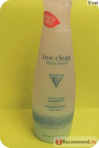 Шампунь Live Clean Fresh Water Moisturizing Shampoo/ Органический Увлажняющий 