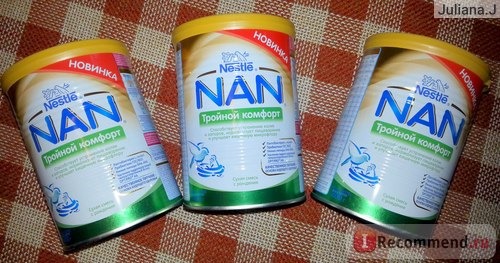 Детская молочная смесь Nestle Nan Тройной комфорт для питания детей с рождения фото