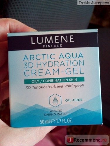 Крем-гель для лица Lumene Arctic aqua 3D Hydration Cream-gel for oily/combination skin фото