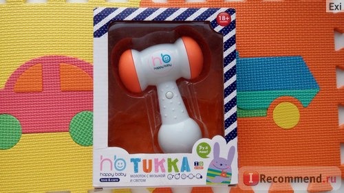 Развивающая игрушка Happy Baby Tukka молоток с музыкой и светом фото