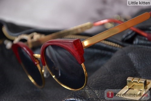 Очки Aliexpress Hot Sale New Unisex Vintage Cat Eye Sunglasses Retro Round Girls Fashion Sun Glasses For Ladies 6 Colors Drop Shipping фото