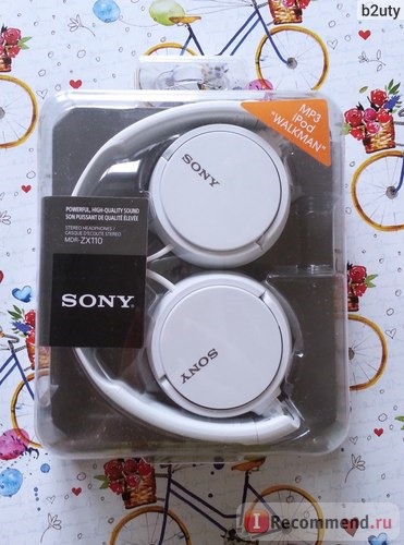 Наушники Sony MDR-ZX110 White фото