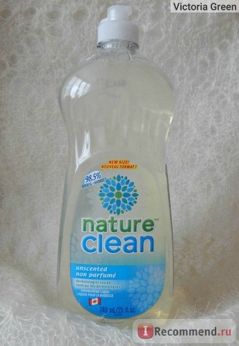 Жидкость для мытья посуды Nature Clean нейтральная, гипоаллергенная фото