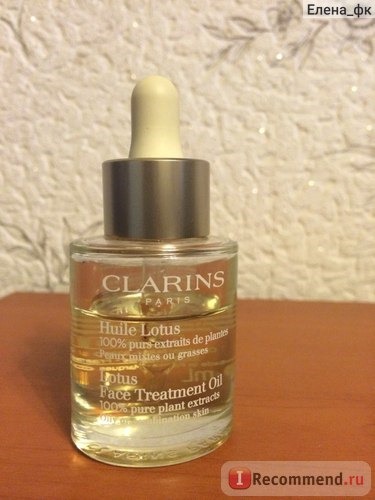 Масло косметическое Clarins Huile Lotus Face Treatment Oil для лица 