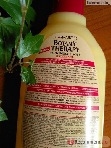 Шампунь Garnier Botanic Therapy Касторовое масло и миндаль фото