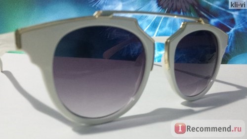 Очки Aliexpress Fashion Cat Eye Sunglasses Unisex UV 400 Protection Big Round Polarized Sunglasses фото