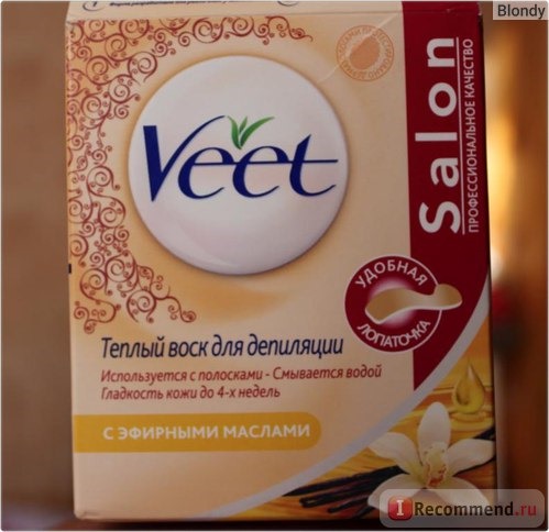 Теплый воск Veet Salon с ароматом жасмина фото