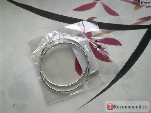 Бижутерия Buyincoins Серьги-кольца Women Fashion Big Circle Earrings Hoop Dangle Ear Clips Make Up Jewelry фото