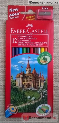 Цветные карандаши Faber-Castell EcoPencils 12 цветов фото