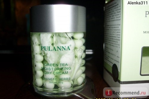 Крем для лица Pulanna Увлажняющий защитный дневной (на основе зеленого чая),60г фото