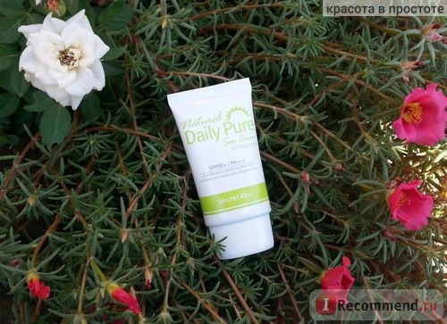 Солнцезащитный крем SECRET KEY NATURAL DAILY PURE SUN CREAM SPF50 фото