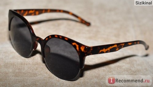 Солнцезащитные очки Aliexpress Hot Fashion Retro Designer Super Round Circle Glasses Cat Eye Semi-Rimless Sunglasses Glasses Goggles 5635 b003 фото