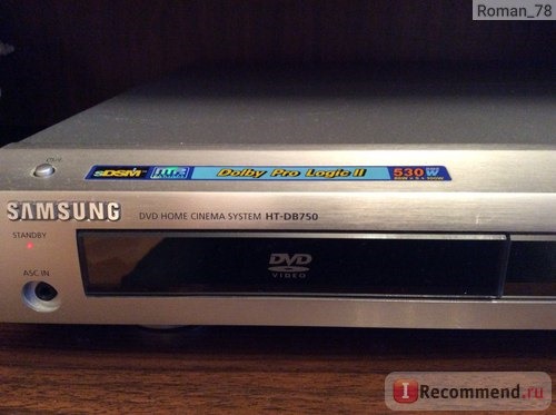 DVD-плеер Samsung Домашний кинотеар HT -DB750 фото