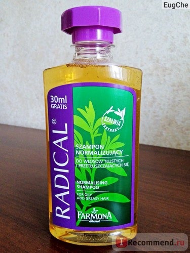 Шампунь Radical Normalizing Shampoo for Oily and Greasy Hair