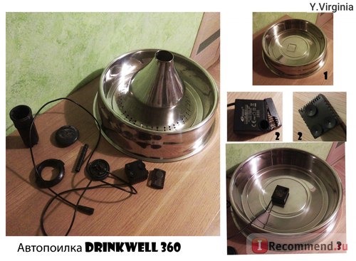 Поилка PetSafe Drinkwell® 360 Stainless Steel Pet Fountain фото