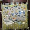 Органайзер на кроватку Aliexpress Promotion! muslin tree Brand Baby Cot Bed Hanging Storage Bag ,Crib Organizer 60*50cm Toy Diaper Pocket for Crib Bedding Set фото