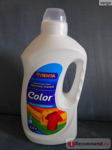Жидкое средство для стирки Лента Средство для стирки цветных тканей фото