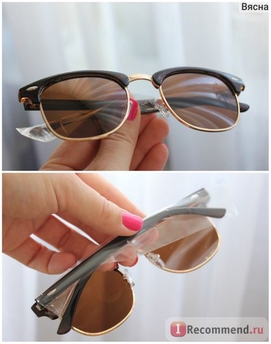 Солнцезащитные очки Aliexpress AOFLY CLASSIC Half Metal Sunglasses Men Women Brand Designer Glasses G15 Coating Mirror Sun Glasses Fashion Oculos De Sol PS1580 фото