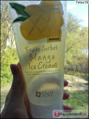Крем для лица SNP Fruits sorbet mango ice cream фото