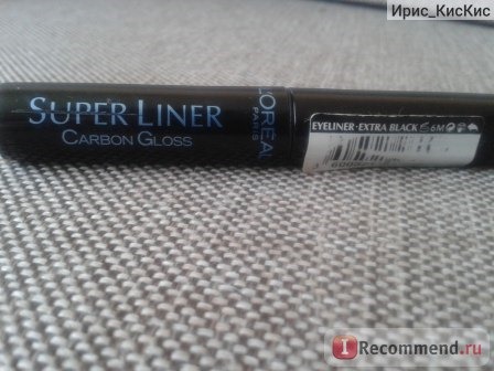 Подводка для глаз L'OREAL Super Liner Carbon Gloss фото