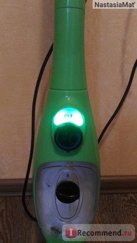 кнопка загорается зеленым, это означает что можно работать