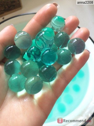 Декоративное украшение Aliexpress Dark green 100pcs/bag Pearl shaped Crystal Soil Water Beads Mud Grow Magic Jelly balls wedding Home Decor фото