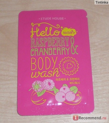 Гель для душа ETUDE HOUSE Hello Raspberry & Cranberry Body Wash фото