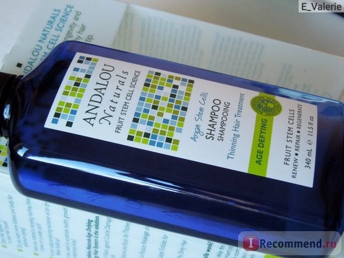 Шампунь Andalou Naturals Shampoo, Argan Stem Cells, Thinning Hair Treatment фото