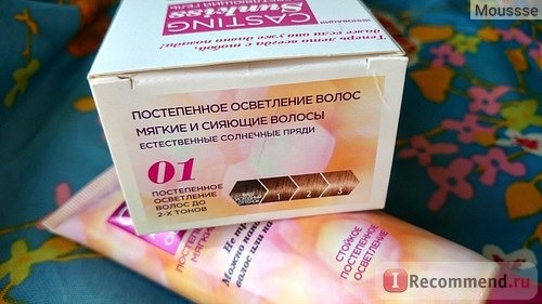 Гель-краска для волос L'Oreal Casting SunKiss (осветляющий гель без аммиака) фото