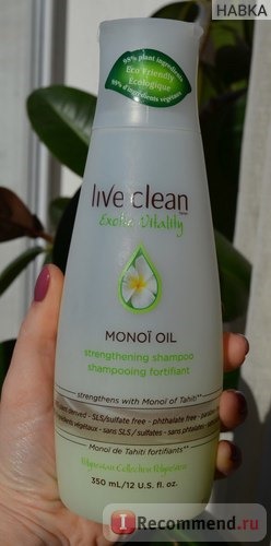 Live Clean Monoi Oil Strengthening Shampoo