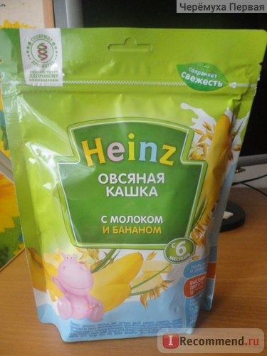 Кашка овсяная Heinz с молоком и бананом