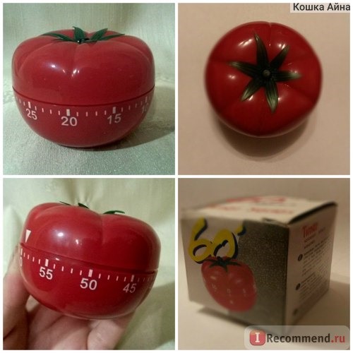 Таймер Aliexpress Tomato Shaped 60 Minutes Mechanical Timer Kitchen Cooking Countdown Reminder DIY Kitchen Tools фото