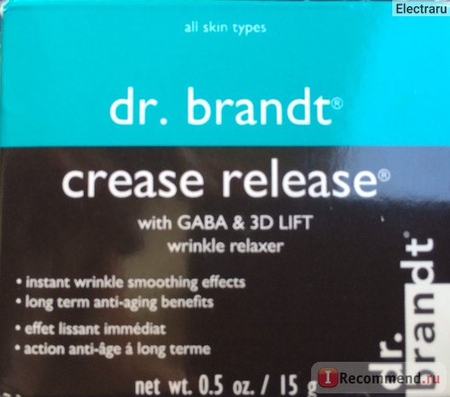 Крем для лица Dr. Brandt Crease Release Крем-миорелаксант с ботокс-эффектом фото