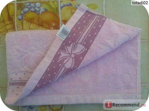 Полотенце Ebay 100% Cotton bowknot print Soft Absorbent Cleansing Cloths Hand Face Towel 6 MJ05 фото