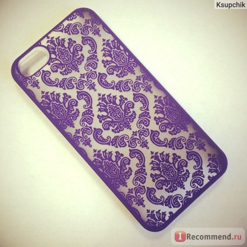 Чехол для мобильного телефона Aliexpress Hot damask vintage pattern rubber protector hard case cover for Apple iPhone 5/5S black фото